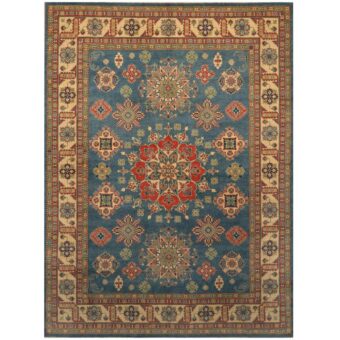 Afghan Hand-knotted Kazak Wool Rug (9'3 x 12'5)