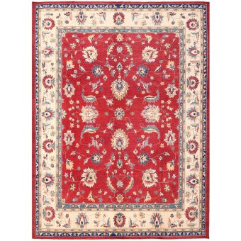 Afghan Hand-knotted Vegetable Dye Oushak Wool Rug (10'1 x 13'7)