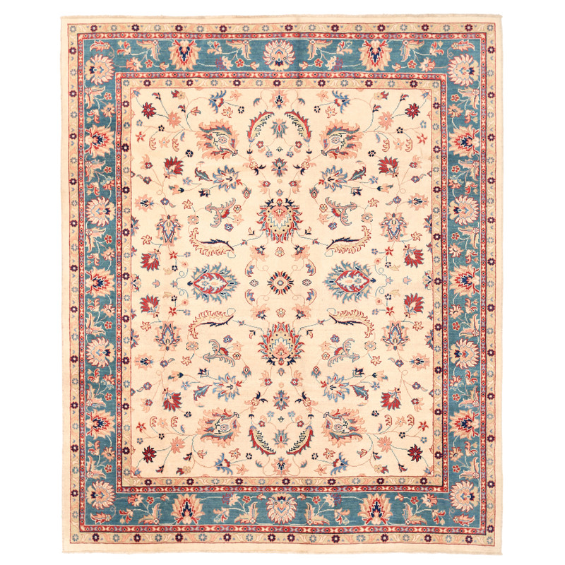 Afghan Hand-knotted Oushak Wool Rug (7'10 x 9'8)