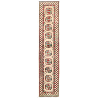 Afghan Hand-knotted Turkoman Wool Rug (2'9 x 12'9)