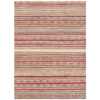 Afghan Hand-knotted Vegetable Dye Gabbeh Wool Rug (5'3 x 7'2)