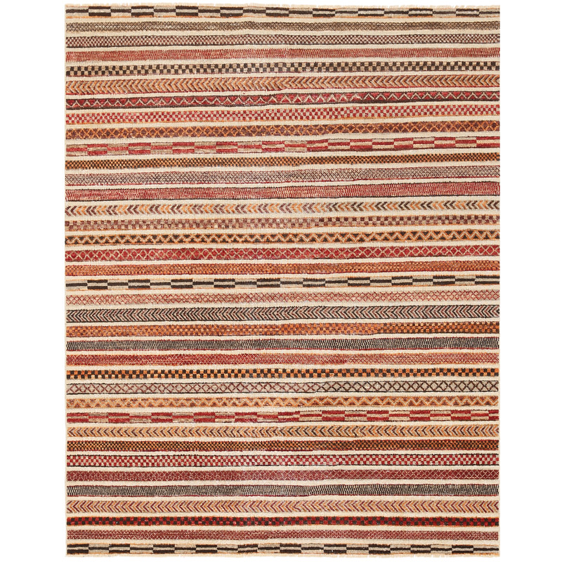 Afghan Hand-knotted Vegetable Dye Gabbeh Wool Rug (4'10 x 6'1)