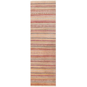 Afghan Hand-knotted Vegetable Dye Gabbeh Wool Runner (2'9 x 9'6)