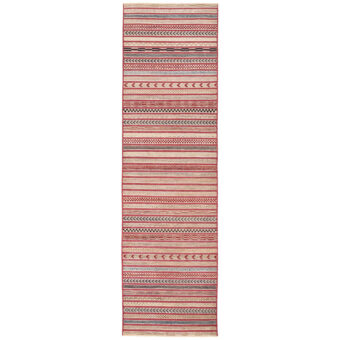 Afghan Hand-knotted Vegetable Dye Gabbeh Wool Runner (2'7 x 9'5)