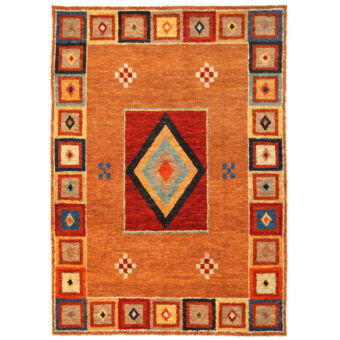 Afghan Hand-knotted Vegetable Dye Gabbeh Wool Rug (10'2 x 13'2)