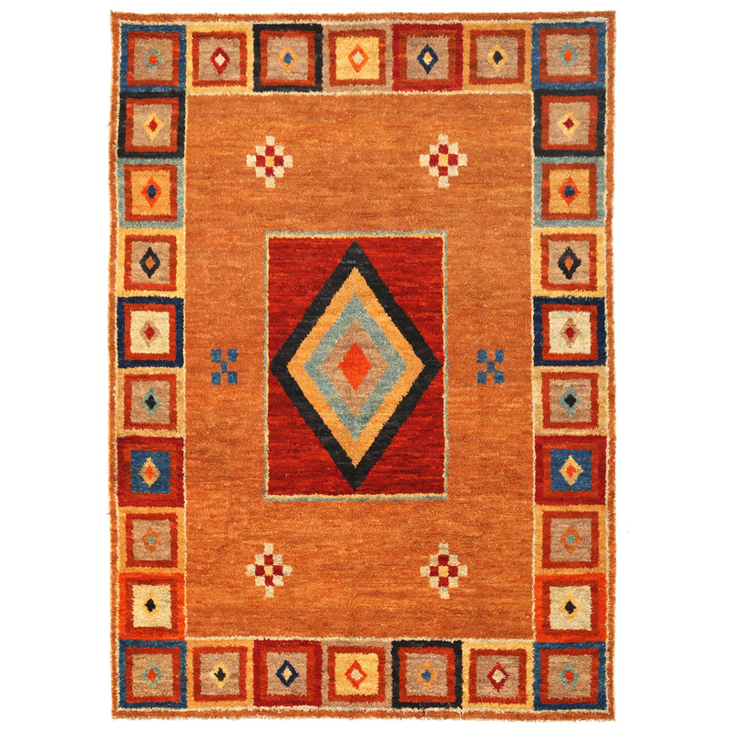 Afghan Hand-knotted Vegetable Dye Gabbeh Wool Rug (10'2 x 13'2)