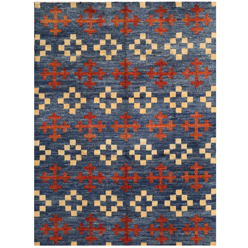 Afghan Hand-knotted Vegetable Dye Shag Gabbeh Wool Rug (10'6 x 13'10)