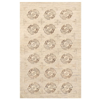 Afghan Hand-knotted Turkoman Wool Rug (3'10 x 5'5)