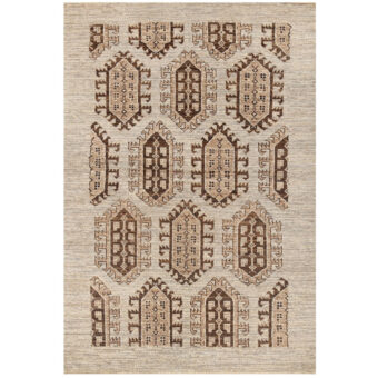 Afghan Hand-knotted Turkoman Wool Rug (3'7 x 5'3)