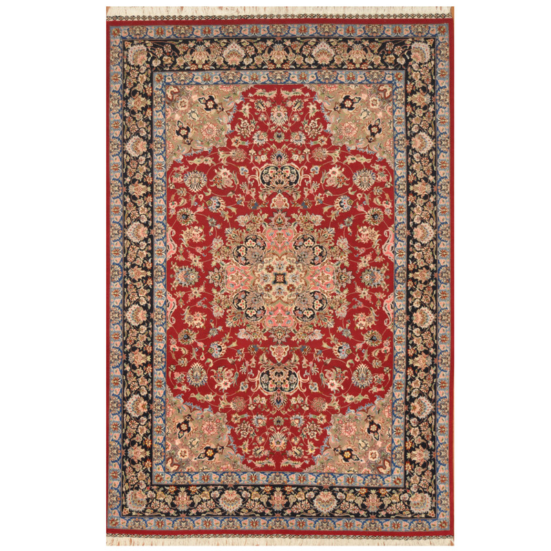 Persian Hand-knotted Fine Tabriz Wool Rug (6'6 x 9'9)