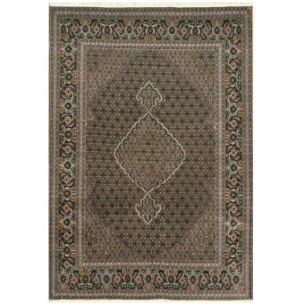 Persian Hand-knotted Tabriz Wool & Silk Rug (6'7 x 9'7)