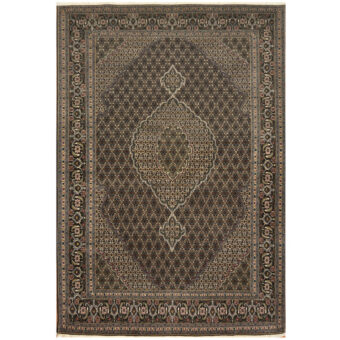 Persian Hand-knotted Tabriz Wool & Silk Rug (7' x 10'1)