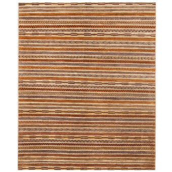Afghan Hand-knotted Vegetable Dye Gabbeh Wool Rug (4'11 x 6')