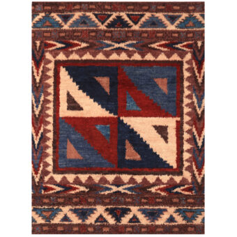 Afghan Hand-knotted Vegetable Dye Shag Gabbeh Wool Rug (7'8 x 10'4)