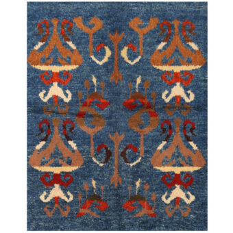 Afghan Hand-knotted Vegetable Dye Shag Gabbeh Wool Rug (5'2 x 6'8)