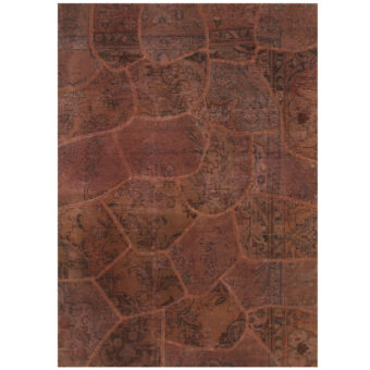 Pak Persian Hand-knotted Patchwork Wool Rug (4'1 x 5'10)