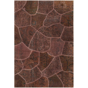 Pak Persian Hand-knotted Patchwork Wool Rug (3'11 x 5'9)