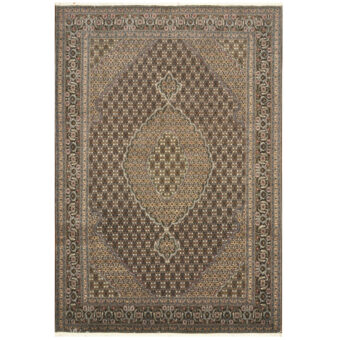 Persian Hand-knotted Tabriz Wool & Silk Rug (6'9 x 9'10)