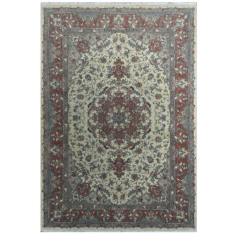 Persian Hand-knotted Tabriz Wool & Silk Rug (6'4 x 9'3)