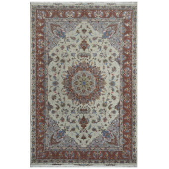 Persian Hand-knotted Tabriz Wool & Silk Rug (6'8 x 10'2)
