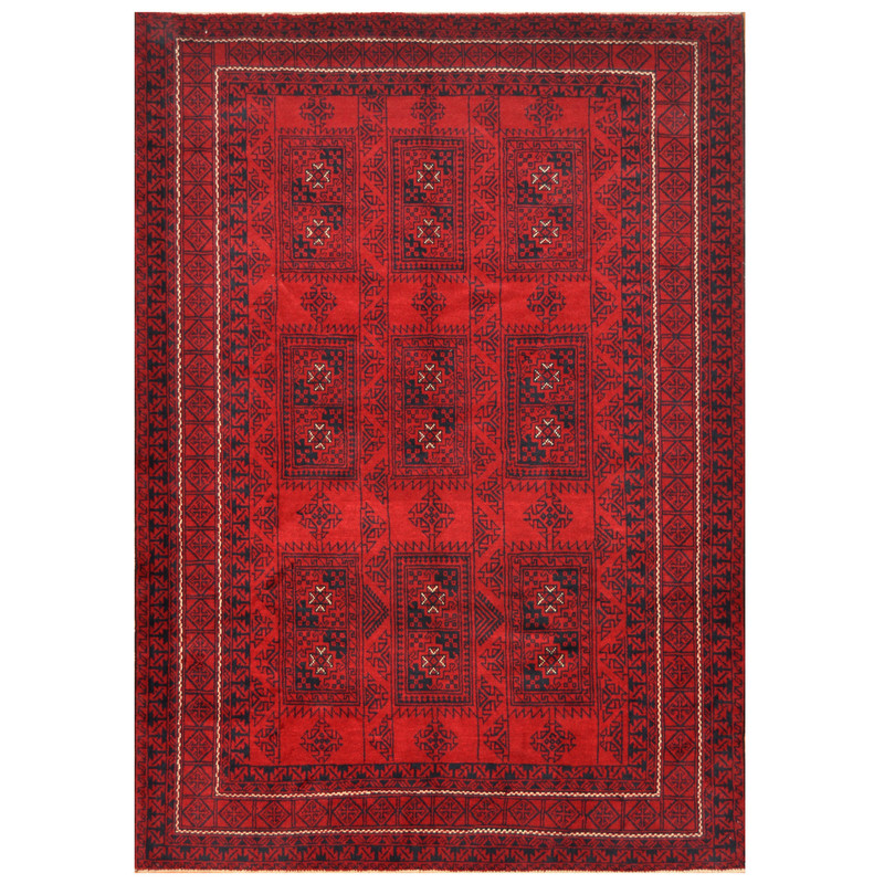 Afghan Hand-knotted Balouchi Wool Rug (6'10 x 9'6)