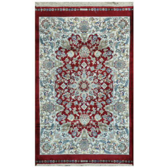 Indo Hand-knotted Kashmiri Silk Rug (2' x 3')