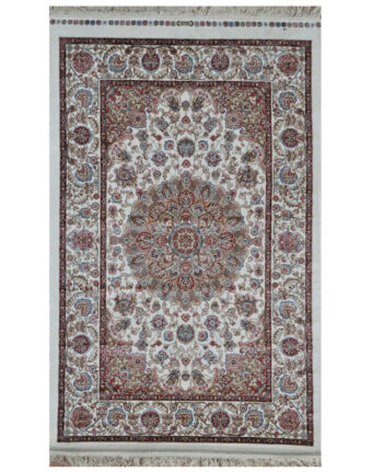 Indo Hand-knotted Kashmiri Silk Rug (2'6 x 4')
