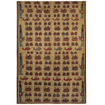 Afghan Hand-knotted Balouchi War Rug (6'6 x 9'9)