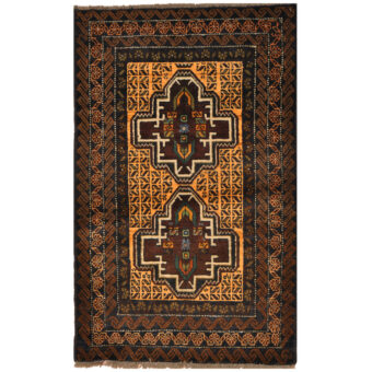 Afghan Hand-knotted Tribal Balouchi Wool Rug (2'8 x 4'2)