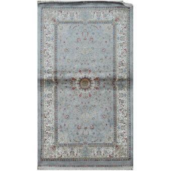 Indo Hand-Knotted Kashmiri Silk Rug (3' x 5')