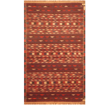 Afghan Hand-woven Wool Kilim (3'10 x 6'4)