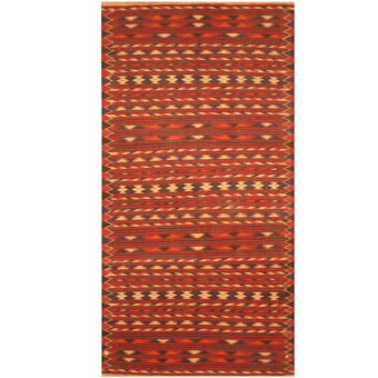 Afghan Hand-woven Wool Kilim (3'6 x 6'10)