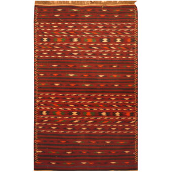 Afghan Hand-woven Wool Kilim (3'8 x 6')