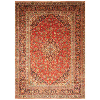 Persian Hand-knotted Kashan Wool Rug (8'5 x 11'10)