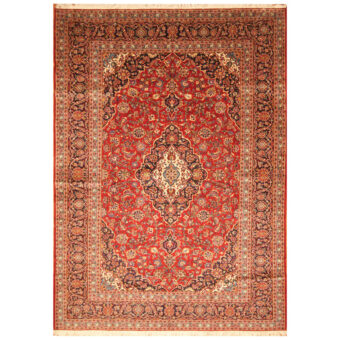 Persian Hand-knotted Kashan Wool Rug (8'8 x 12')