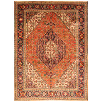 Persian Hand-knotted Tabriz Wool Rug (8' x 11'2)