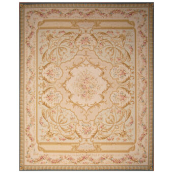 Sino Hand-woven Aubusson Wool Rug (12' x 15')