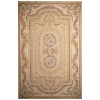 Sino Hand-woven Aubusson Wool Rug (12' x 18'2)