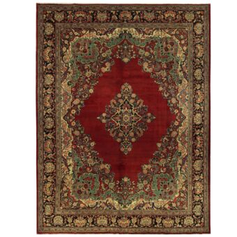 Persian Hand-knotted Kashan Wool Rug (10'5 x 13'11)