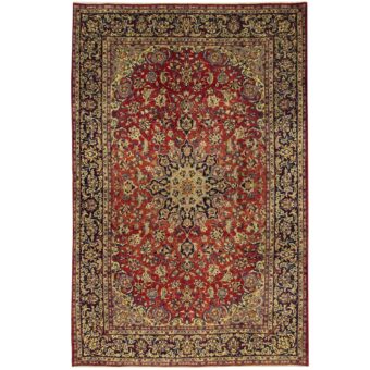 Persian Hand-knotted Isfahan Wool Rug (8'3 x 12'9)