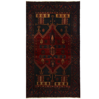 Persian Hand-knotted Hamadan Wool Rug (4'8 x 8'2)