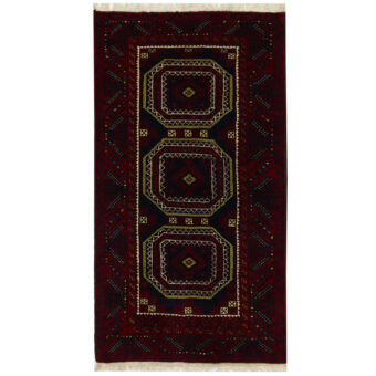 Persian Hand-knotted Tribal Balouchi Wool Runner (3'3 x 5'9)