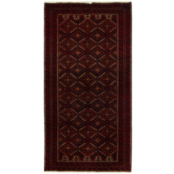 Persian Hand-knotted Tribal Balouchi Wool Runner (3'5 x 6'8)