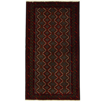 Persian Hand-knotted Tribal Balouchi Wool Runner (3'5 x 6'4)