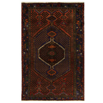Persian Hand-knotted Tribal Balouchi Wool Rug (4'4 x 6'8)