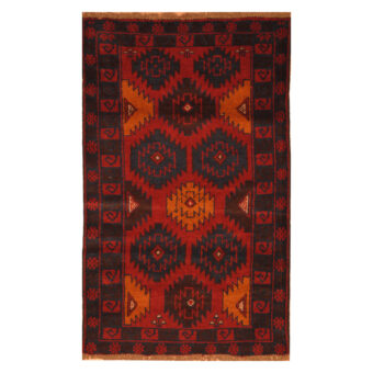 Afghan Hand-knotted Tribal Balouchi Wool Rug (2'11 x 4'8)