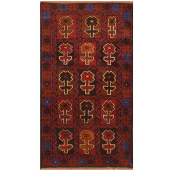Afghan Hand-knotted Tribal Balouchi Wool Rug (27 x 4'9)