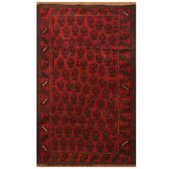 Afghan Hand-knotted Tribal Balouchi Wool Rug (2'11 x 4'9)