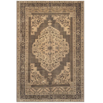 Turkish Hand-knotted Antique 1940's Anatolia Wool Rug (7'9 x 11'4)
