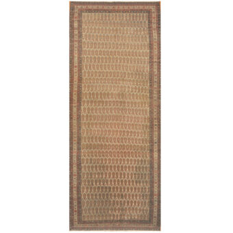 Persian Hand-knotted Antique 1900's Malayer Wool Runner (6'1 x 15'2)
